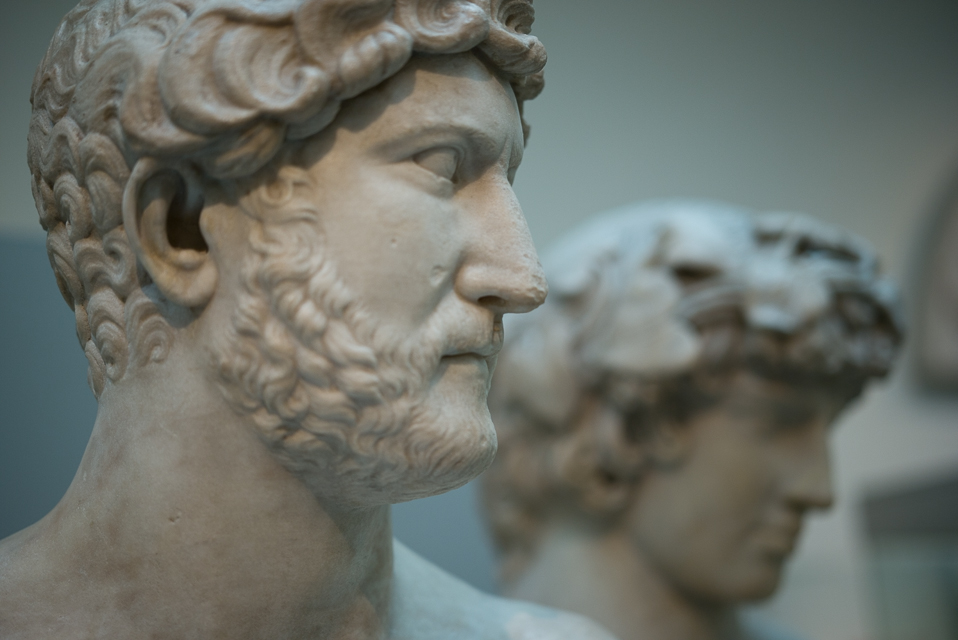 The Emperor Hadrian, set with his lover Antinous.