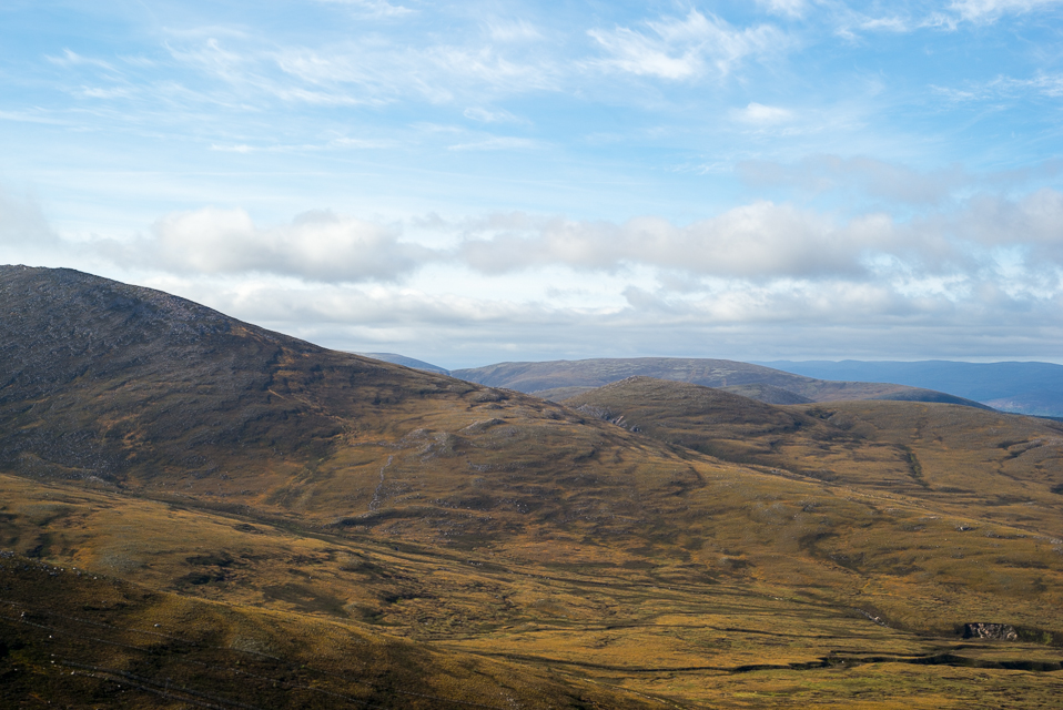 View nearing the summit of Cairn Gorm mountain, near Aviemore